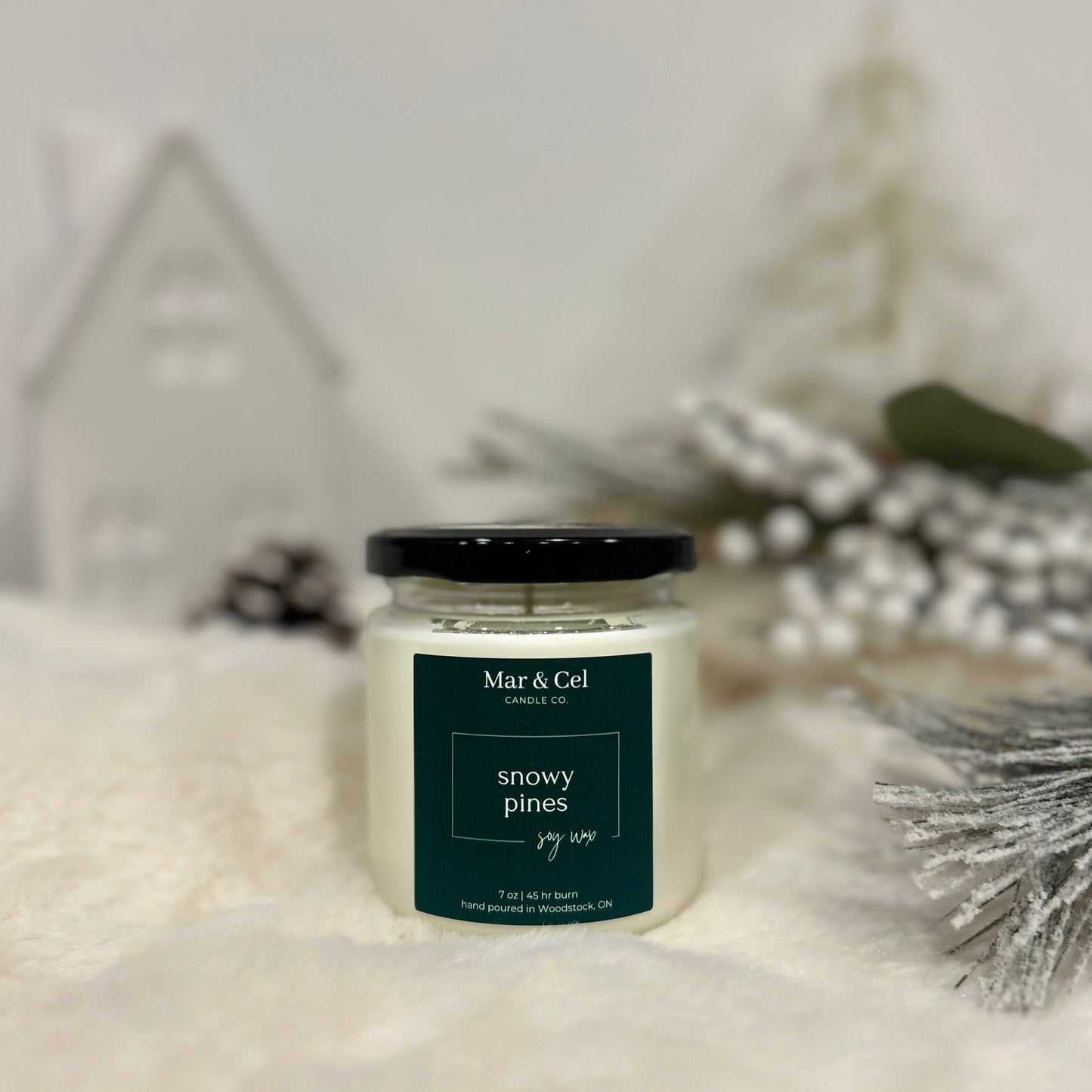 Snowy Pines Soy Wax Candle