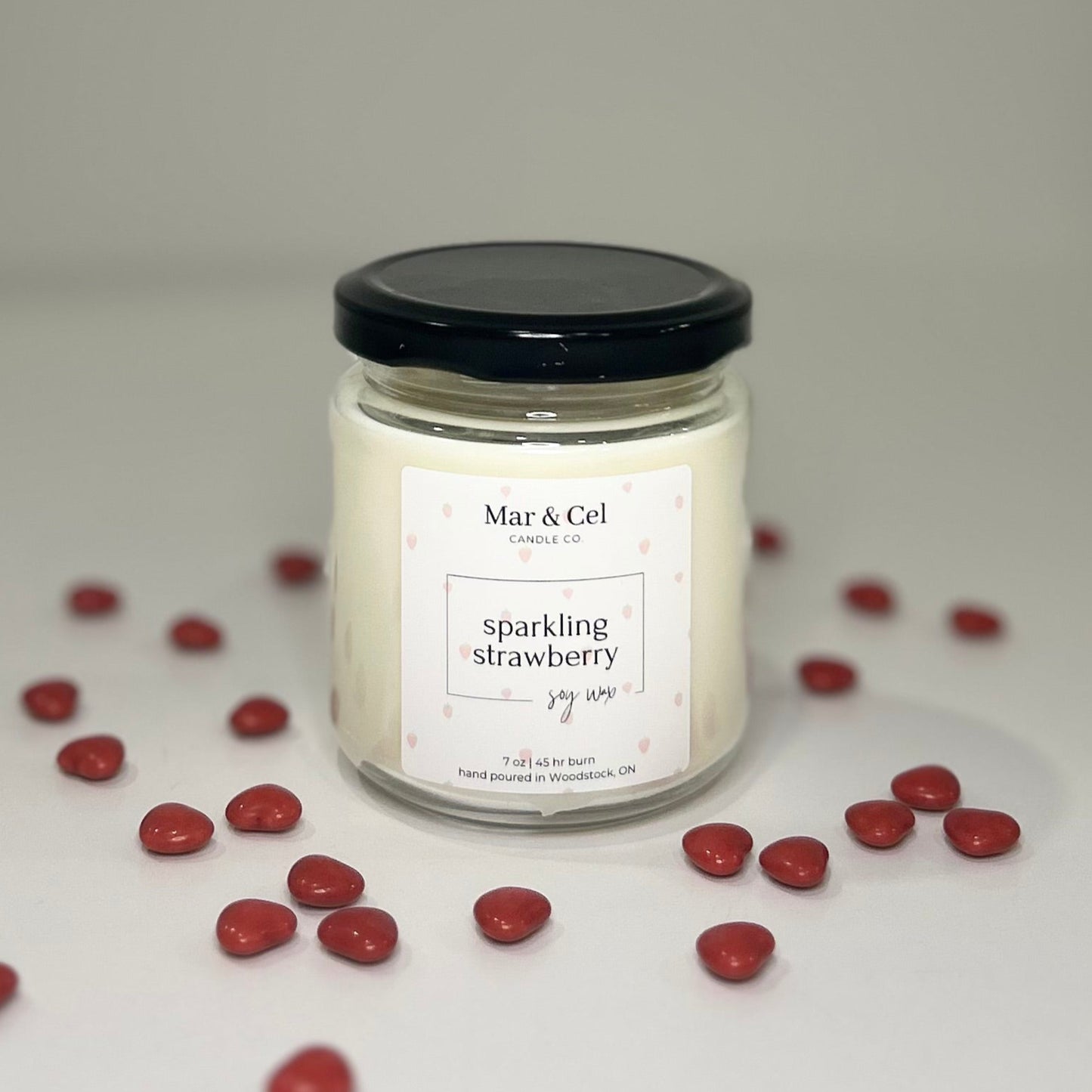 Sparkling Strawberry Soy Wax Candle