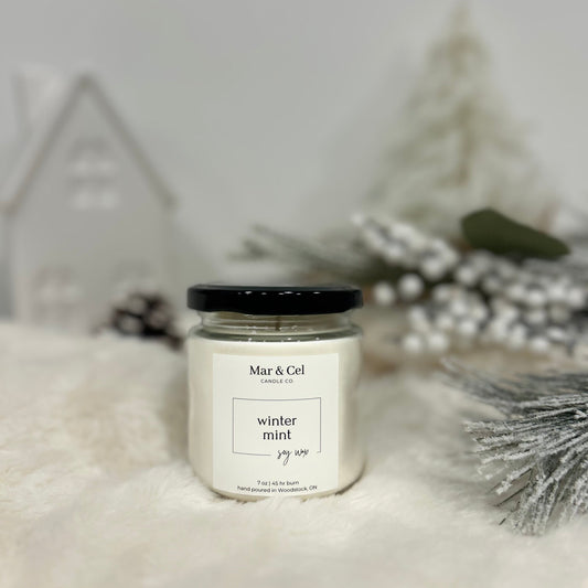 Winter Mint Soy Wax Candle