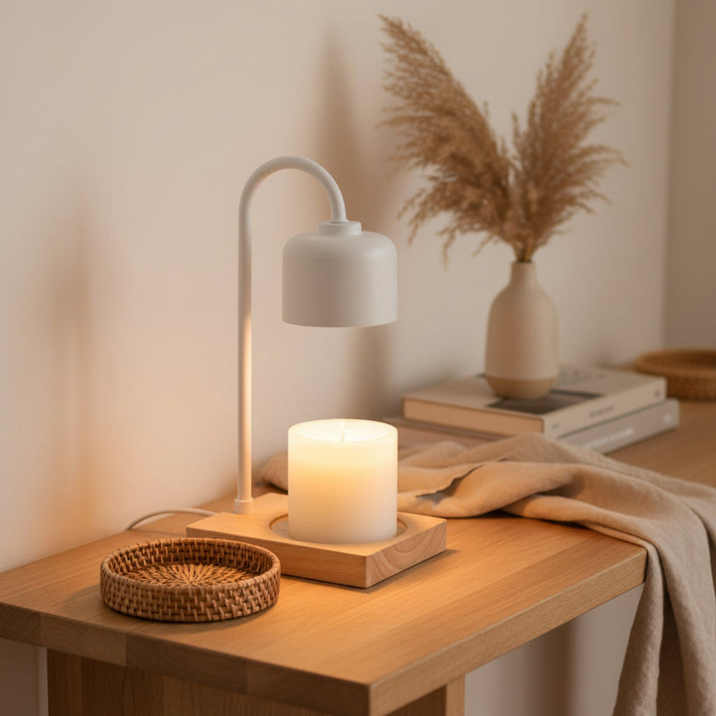 White Arched Candle Warmer - Corded