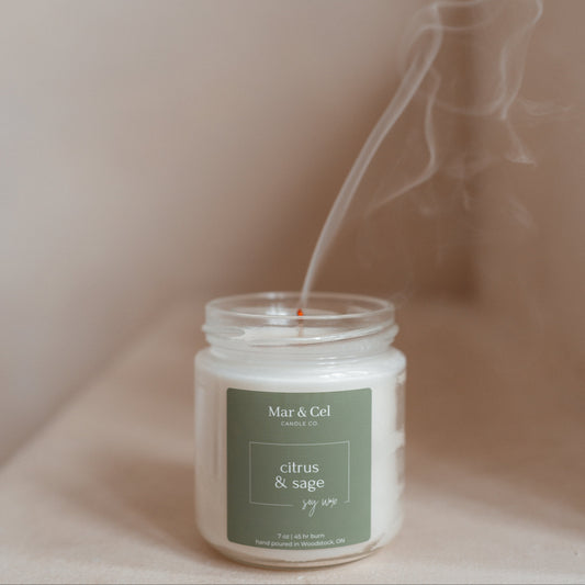 Citrus & Sage Soy Wax Candle