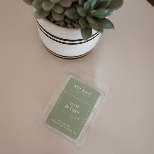 Pear & Basil Soy Wax Melt